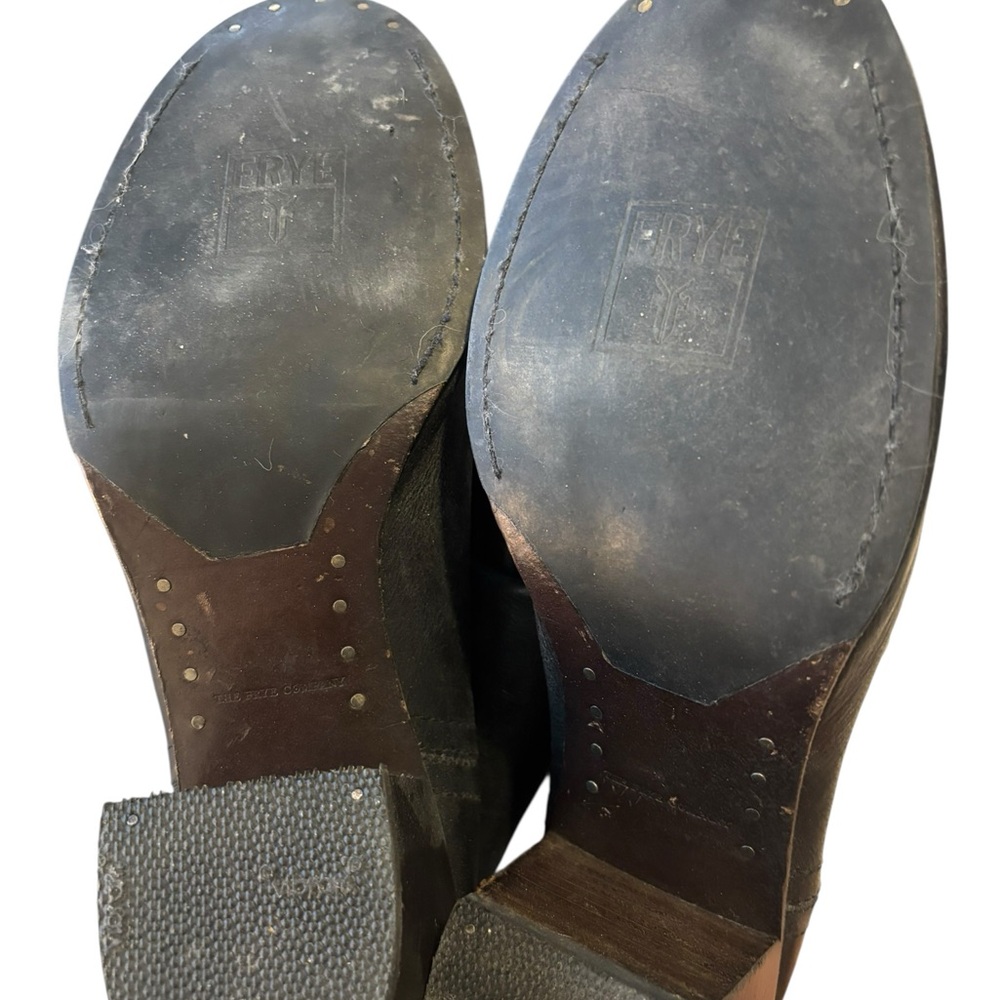 Frye Black Leather Heeled Boots - Picture 2 of 5